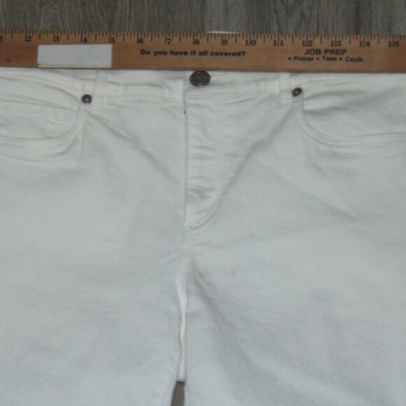Loft Womens Size 10 Pants Modern Skinny Ankle Cotton Solid White - Picture 4 of 8